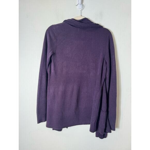 Karen Scott Purple Open Cardigan Sz S - Picture 2 of 3
